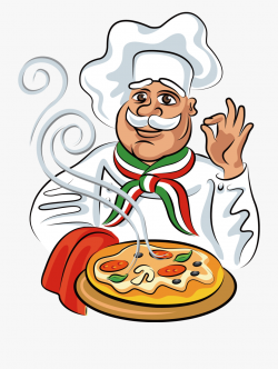 Cook Clipart Chef Italian - Italian Food Cartoon, Cliparts ...
