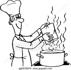 EPS Vector - Cooking process. Stock Clipart Illustration ...