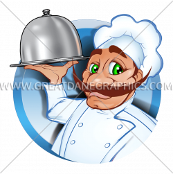 Waiter Chef | Production Ready Artwork for T-Shirt Printing