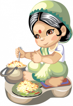 Indian cuisine Cooking Recipe Clip art - Housewife Images 588*846 ...