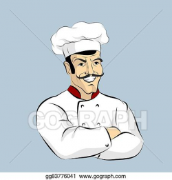 EPS Illustration - Italian chef cook with mustache ...