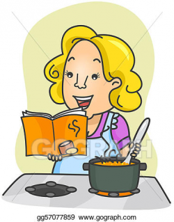 Drawing - Cookbook. Clipart Drawing gg57077859 - GoGraph