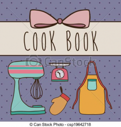 Cookbook Clip Art Graphic | Vector Clip Art of Cook book ...