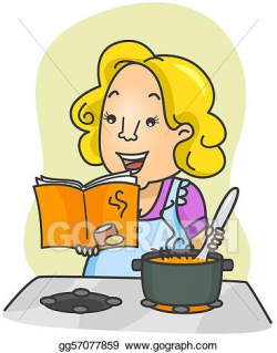 Drawing - Cookbook. Clipart Drawing gg57077859 - GoGraph