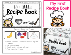 My First Recipe Book Printable | Worksheets & Printables for ...