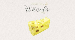 Cheese Clipart, Cheese Illustration, Cookbook Clipart, Food Clipart,  Grocery Clipart, Single Watercolor Clipart, Digital Download PNG Files