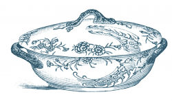 Vintage Clip Art - Fancy China Tureens - The Graphics Fairy