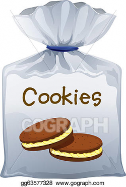 EPS Vector - A pouch bag of cookies. Stock Clipart ...