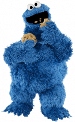 Sesame Street Cookie Monster Eating transparent PNG - StickPNG