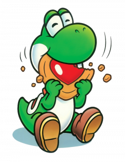 Image - Yoshi eating cookie.png | MarioWiki | FANDOM powered by Wikia