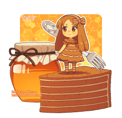 Honey Cake by DAV-19.deviantart.com on @DeviantArt | Anime food ...