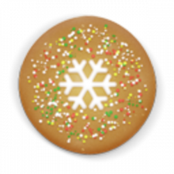 Christmas Cookie Round Icon | Free Images at Clker.com - vector clip ...