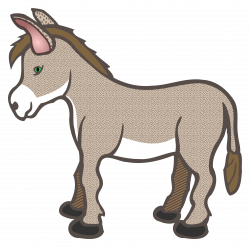 Donkey Clipart - Resolution: 2424x2400px | Рисунки | Pinterest | Donkey