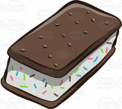 A delightful bar of ice cream sandwich #cartoon #clipart ...