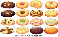 Vector Stock - Different kind of cookies. Clipart ...