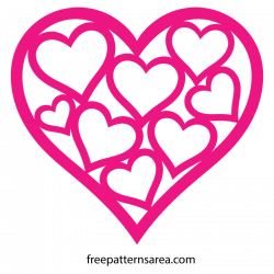 Heart Shaped Vector & Template for Valentines Day