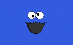 HD wallpaper: Sesame Street Cookie Monster clipart, blue ...