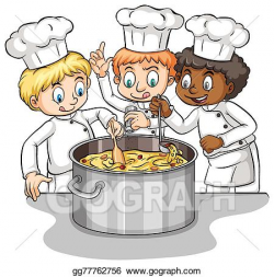 Vector Stock - A group of chefs idiom. Clipart Illustration ...