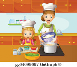 Kitchen Helper Clip Art - Royalty Free - GoGraph