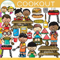 Fun Cookout Clip Art {Summer Clip Art} in 2019 | Products ...