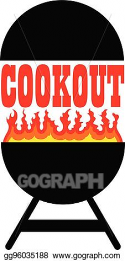 Vector Art - Cookout with grill. Clipart Drawing gg96035188 ...