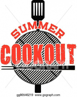 Clip Art Vector - Summer cookout. Stock EPS gg86546219 - GoGraph