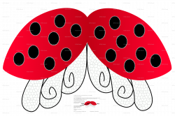 Ladybug Wings - Make your own! fabric - ellegarrettdesigns - Spoonflower
