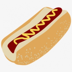 Hotdog Clipart Food Cookout - Hot Dog Illustration ...