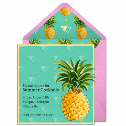Free Tiki Pineapple Invitations | Pinterest | Summer parties, Luau ...