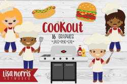 Cookout Clip Art Graphics By Lisa Norris Artworks ...