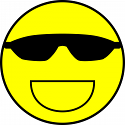 Clipart - Cool smiley