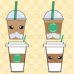 Coffee Cups Clip Art Espresso Clipart Iced by ...