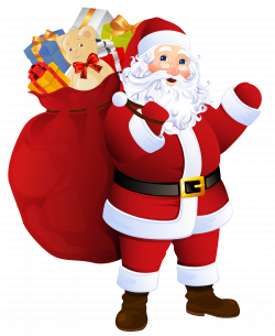 Transparent Santa Claus with Bag of Gifts | Gallery Yopriceville ...