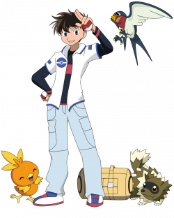 Trainer Kaito Kuroba and Pokemon by SharaRaizel on DeviantArt