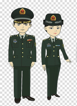 Cartoon Police officer Army officer, Police station ...