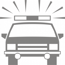 Emergency Clipart Cop Light - Car Silhouette Png Front ...