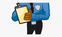 Cop Clipart Police Force - Cartoon Cop Writing Ticket ...