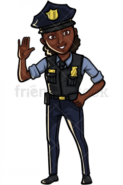 Black Policewoman | Art in 2019 | Cartoon, Police, Female ...