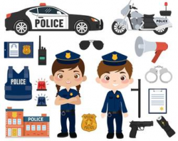 Police clipart | Etsy