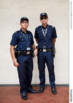 Singapore Police Stock Photo 41144021 - Megapixl