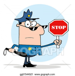 Vector Stock - Traffic police officer . Clipart Illustration ...