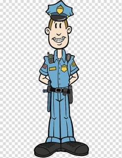 Cartoon Police officer Illustration, A smiling police figure ...