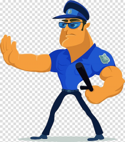 Police officer Security guard Illustration, Traffic police ...