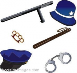 Clip Art of Police Gear | Scroll Saw Fire / Police & Service ...