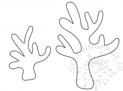 Coral Clipart Black And White – Coloring Page