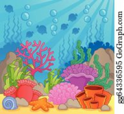 Coral Reef Clip Art - Royalty Free - GoGraph
