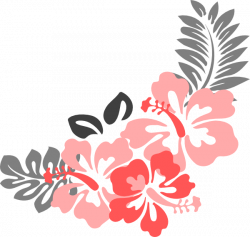 Hibiscus Coral Grey Clip Art at Clker.com - vector clip art online ...
