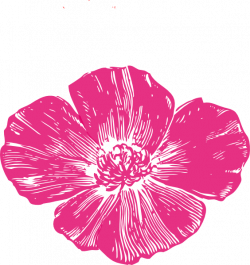 True Pink Poppy Clip Art at Clker.com - vector clip art online ...