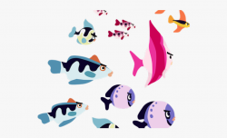 Fish Clipart Transparent Background - School Of Fish Png Png ...