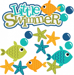 Little Swimmer SVG scrapbook files fish svg file fish cut files for ...